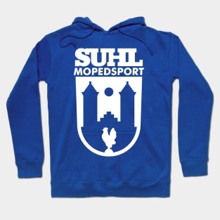 Suhl Mopedsport Schwalbe Logo (white) Hoodie